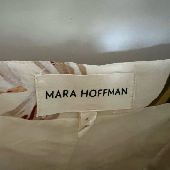 Mara Hoffman cream floral maxi dress in xl - Picture 3 of 8